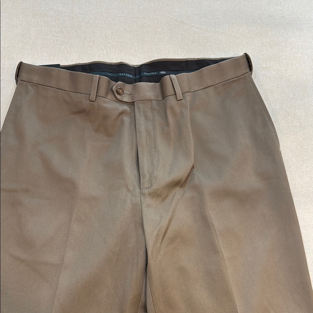 Savane Brown Chinos Classic Straight-Leg 38 32